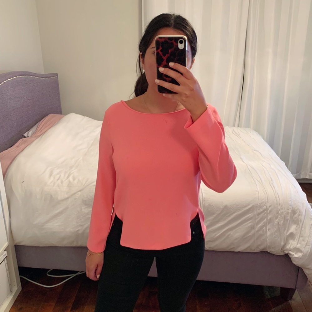 ZARA CORAL PINK BLOUSE